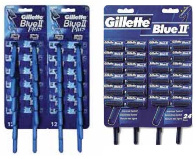 Gillette Blue II - III Cartridges