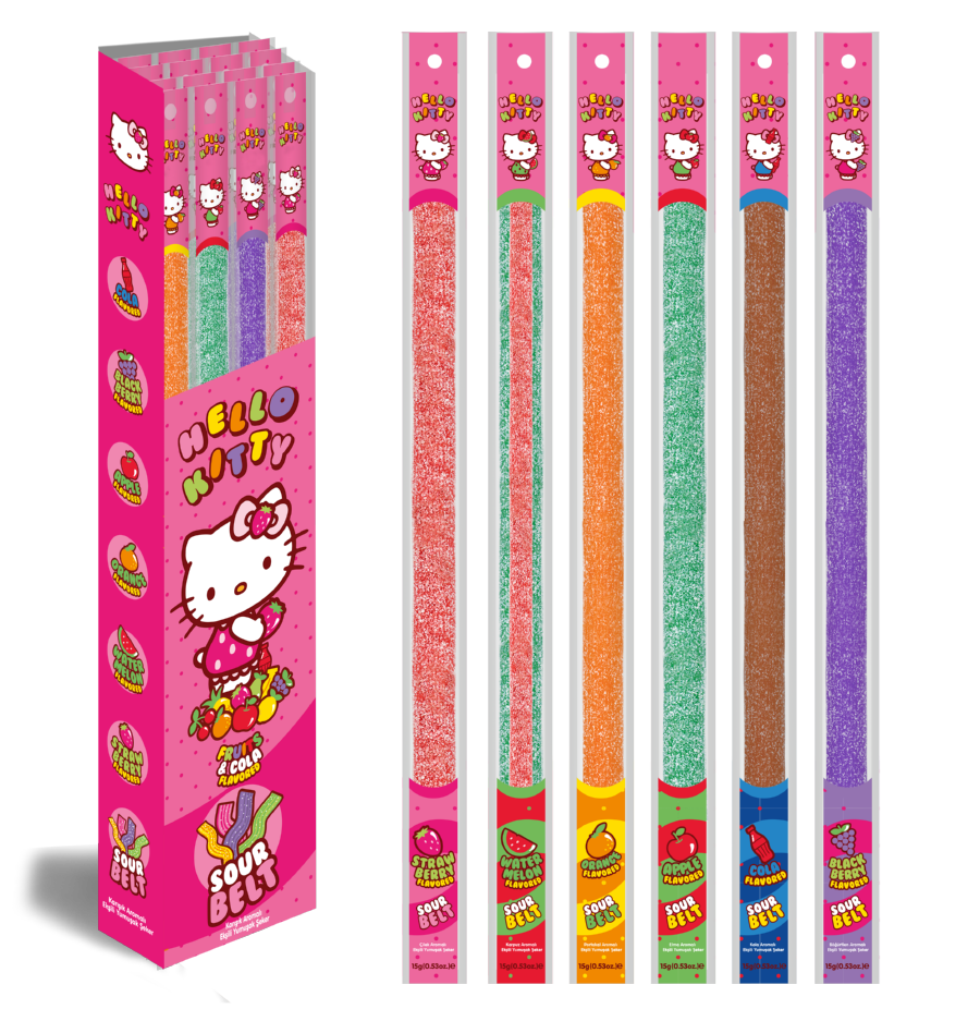 Mixed Flavored Sour Strip Candy